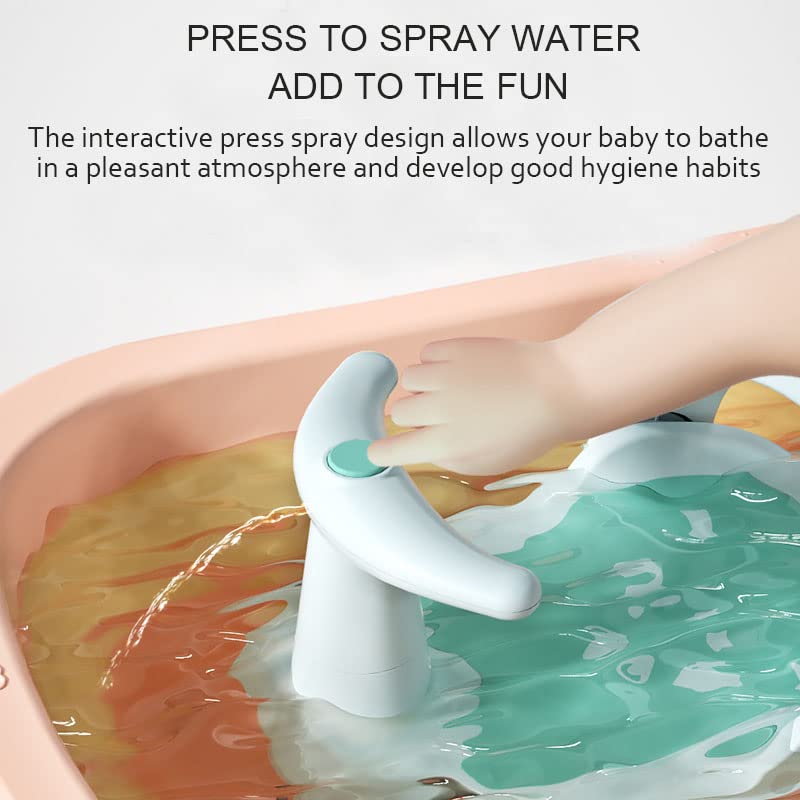 Adjustable Baby Bath Seat with Non-Slip Mat