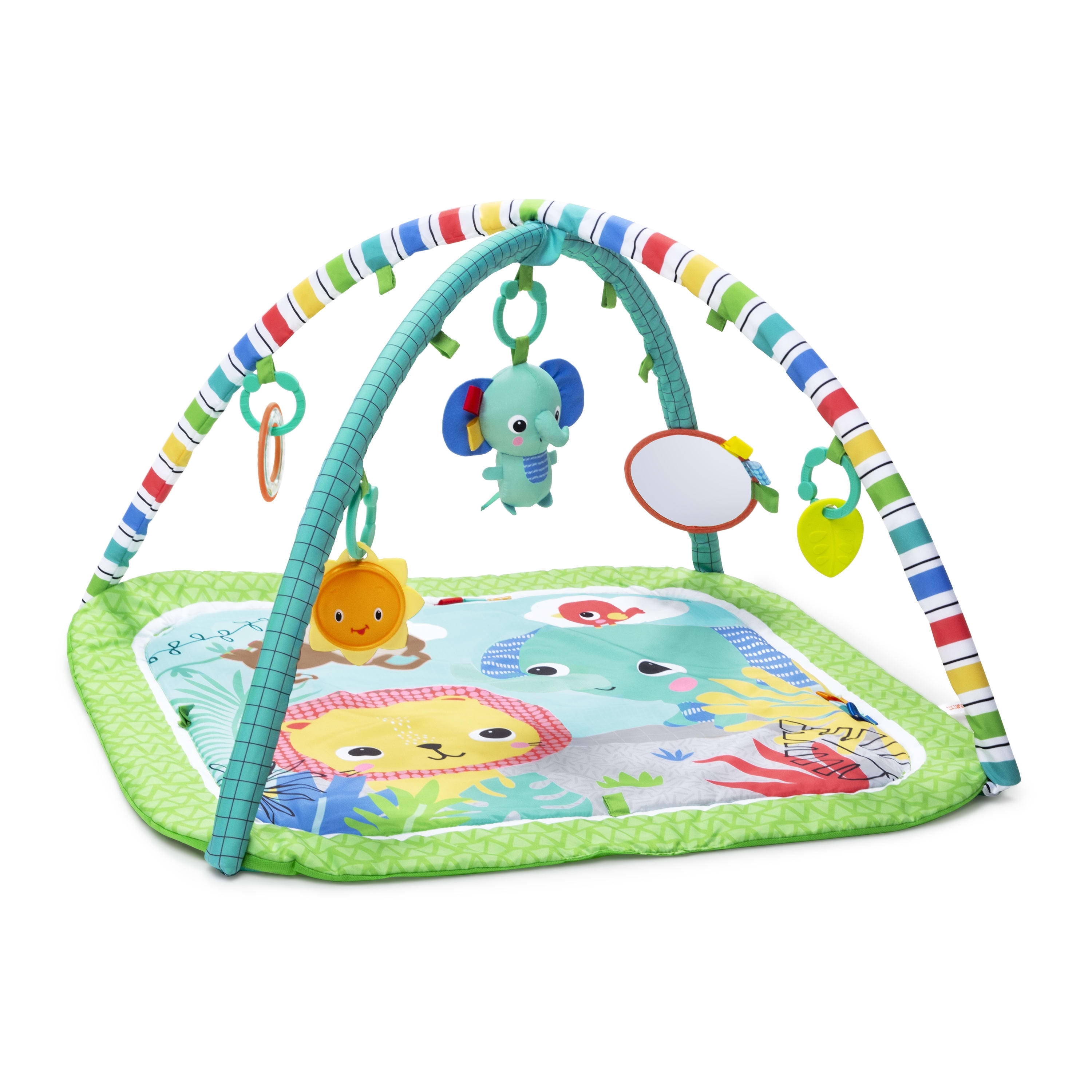Jungle-Themed Baby Play Mat with 5 Toys