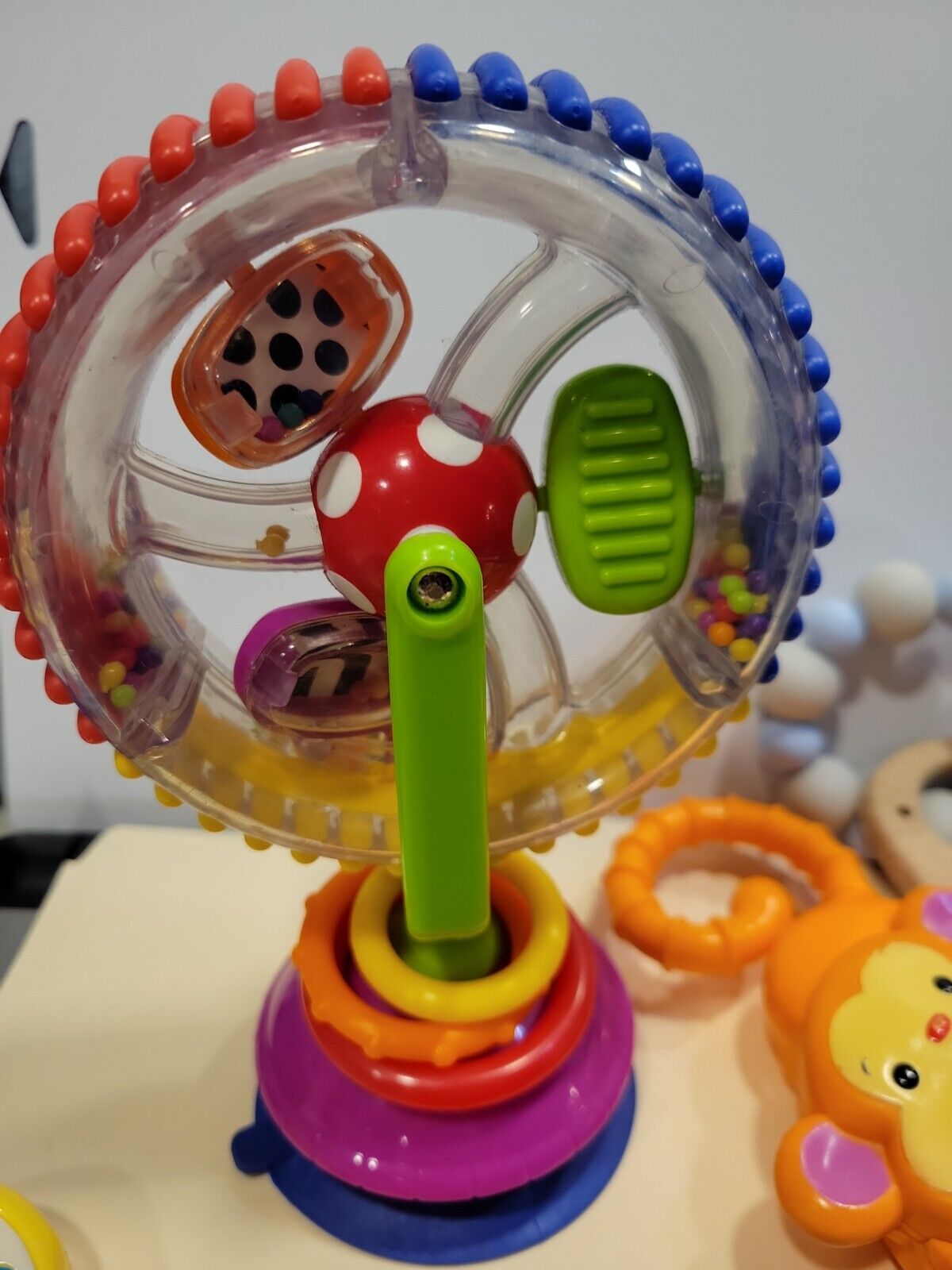 Lot of baby rattles and teethers. 