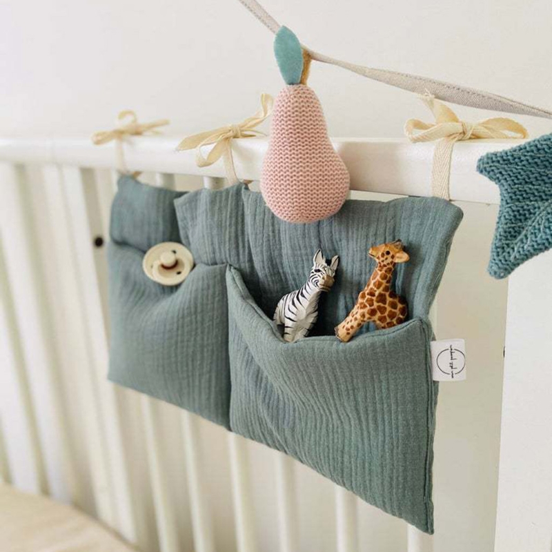 Portable Baby Crib Headboard Organizer