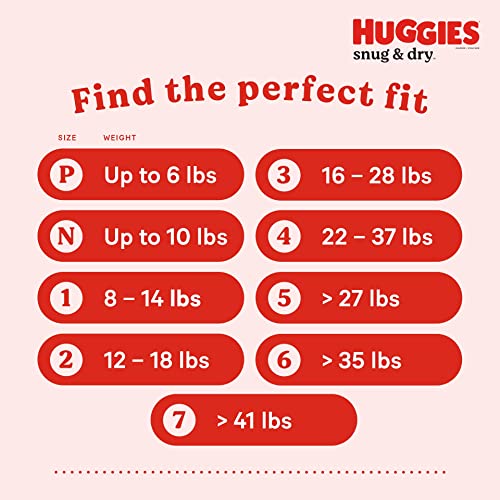 Huggies Snug & Dry Size 1 Diapers, 108 Ct