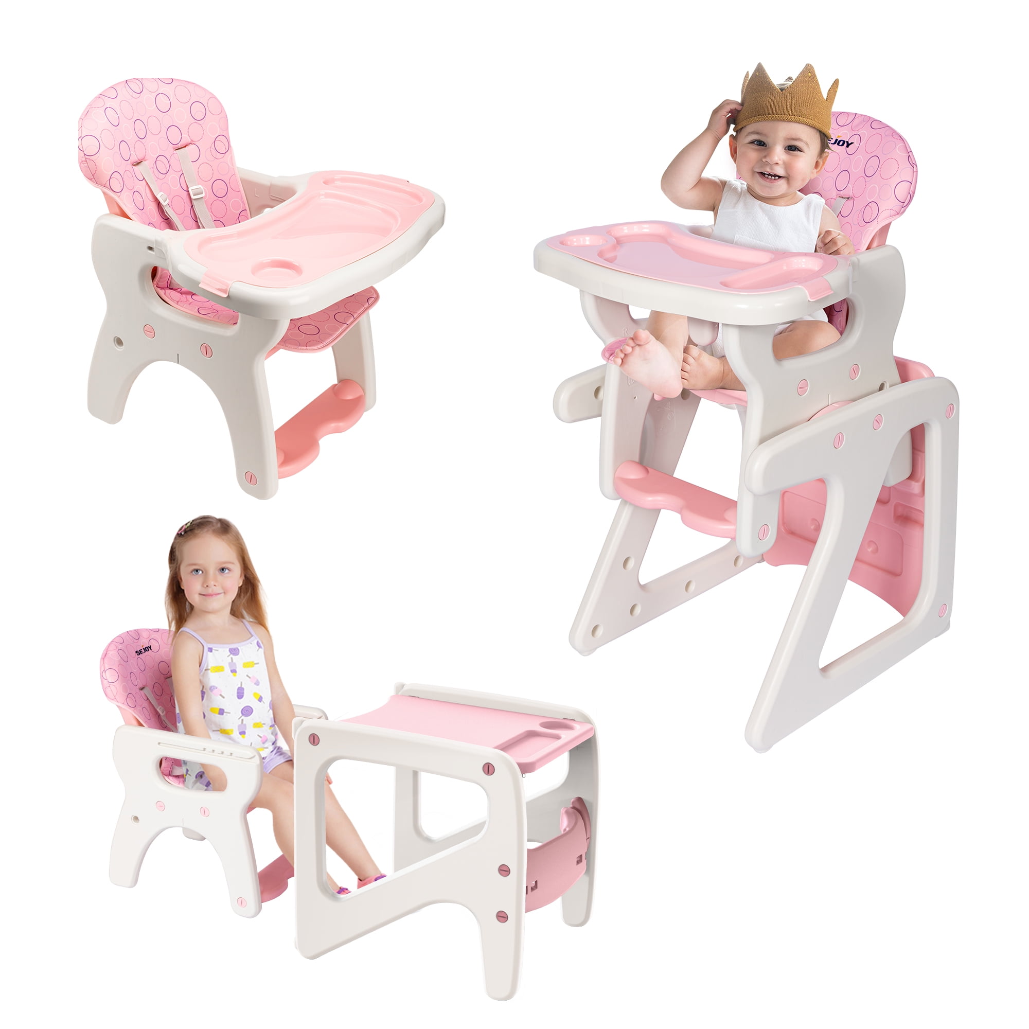 Convertible High Chair and Play Table for Babies