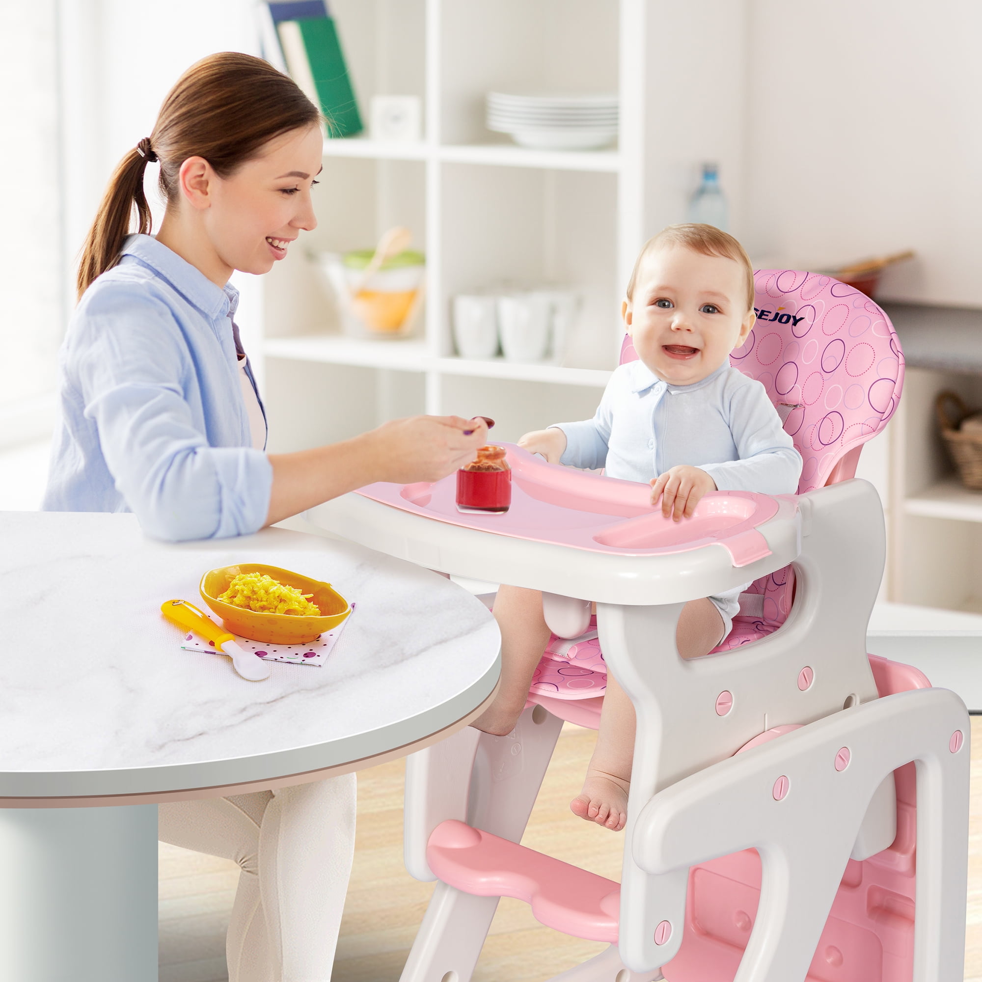 Convertible High Chair and Play Table for Babies