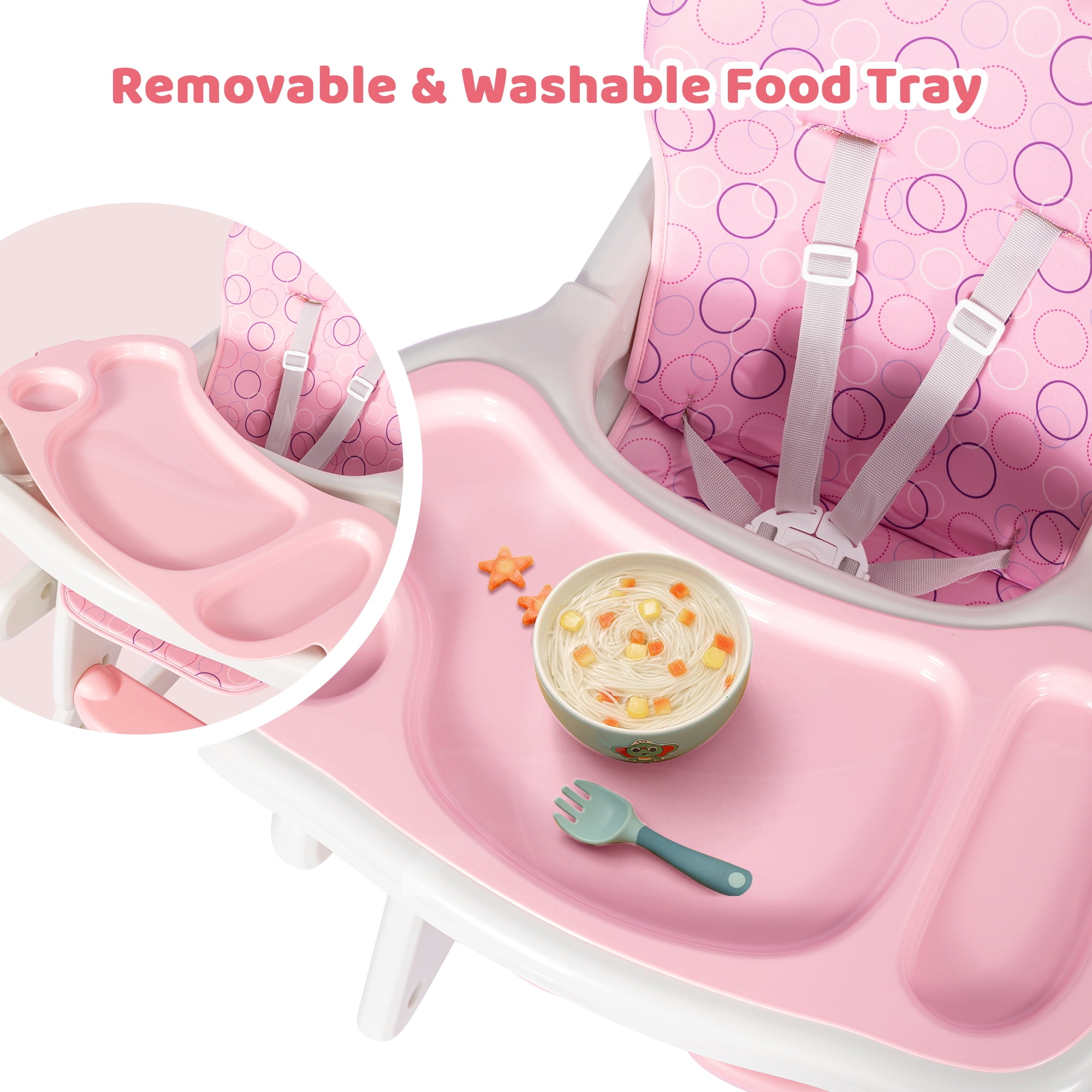 Convertible High Chair and Play Table for Babies