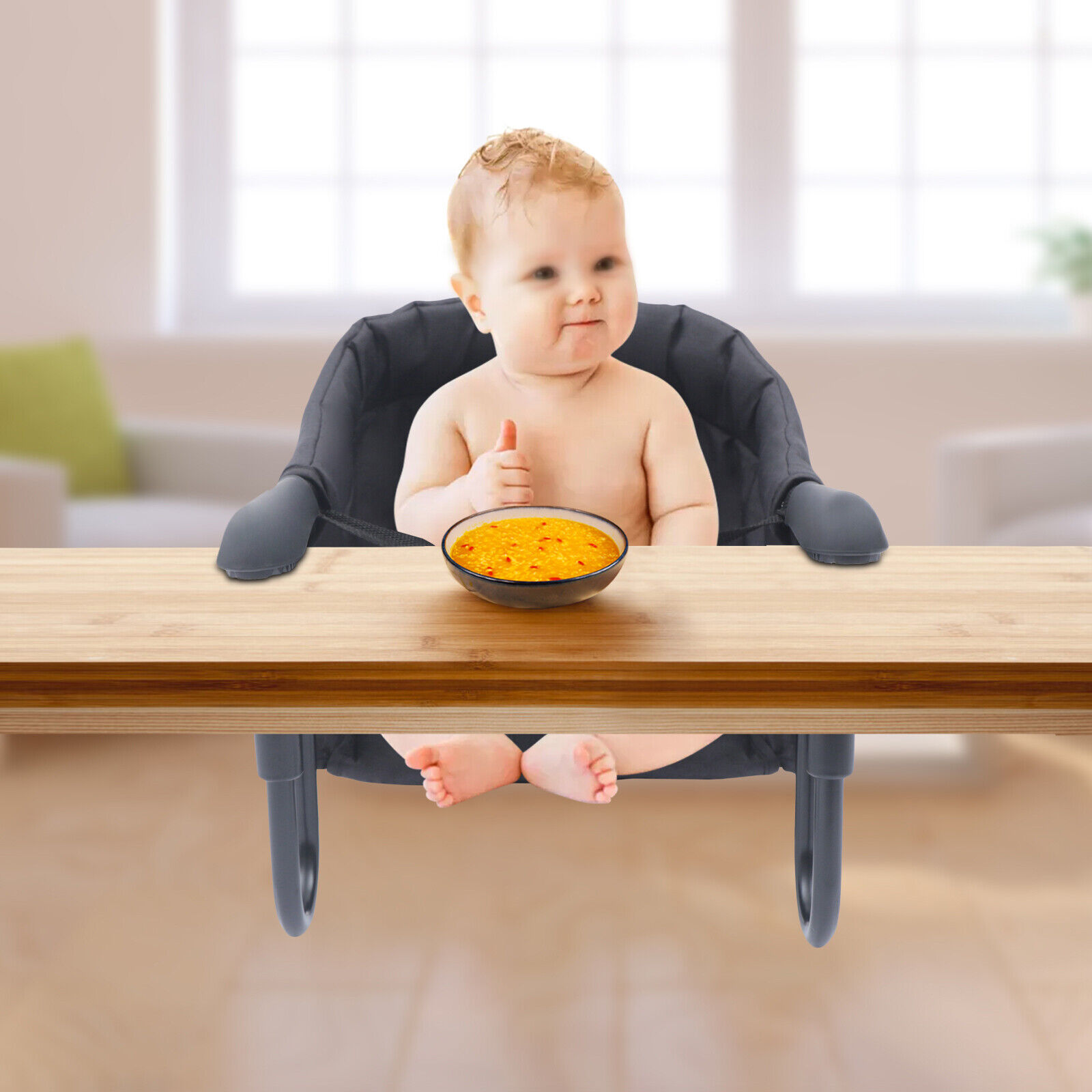 Portable Clip-On High Chair for Baby Feeding