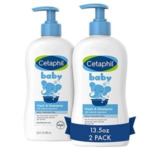Cetaphil Baby Wash & Shampoo, 2-Pack 13.5oz