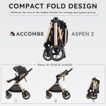 Accombe 2-in-1 Baby Stroller and Bassinet