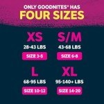Goodnites Girls' Bedwetting Underwear, Size S/M, 44 Ct