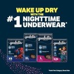 Goodnites Girls' Bedwetting Underwear, Size S/M, 44 Ct