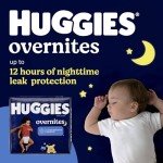 Huggies Size 4 Overnights Baby Diapers, 52 Ct