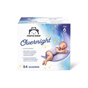 Mama Bear Overnight Hypoallergenic Baby Diapers, Size 6