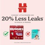 Huggies Little Movers Size 5 Baby Diapers 120 Count