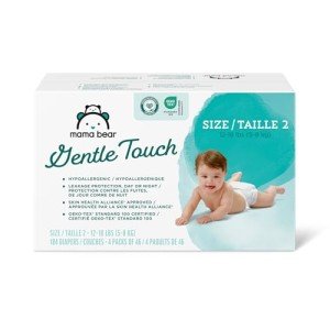 Mama Bear Hypoallergenic Gentle Touch Diapers, Size 2