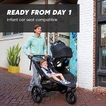 Baby Jogger Summit X3 Double Stroller, Midnight Black