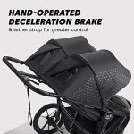 Baby Jogger Summit X3 Double Stroller, Midnight Black