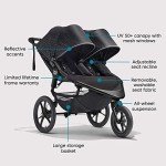 Baby Jogger Summit X3 Double Stroller, Midnight Black