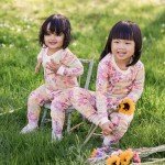 Burt's Bees Baby Girls Organic Cotton Footed Pajamas