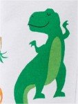 Baby Boys' Dinosaur Footed Cotton Pajamas Set
