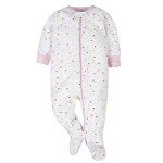 Baby Girls' 4-Pack Sleep 'N Play Footies - Pink