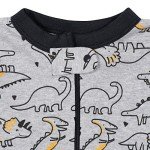 Gerber Baby Boys' Dinosaur Footed Pajamas, 9 Months