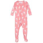 Gerber Baby Girls' Love Llamas Pajamas, 4-Pack