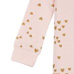 Gerber Baby Girls' Pink Footed Pajamas Set, 18 Months