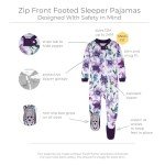 Burt's Bees Baby Girls' Organic Cotton Footed Pajamas