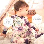 Burt's Bees Baby Girls' Organic Cotton Footed Pajamas