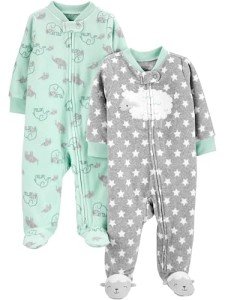 Carter's Baby 2-Pack Fleece Sleepers, 6-9 Months