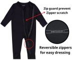 GUISBY Baby Footless Zipper Sleepers - 3-6 Months