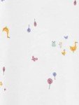Carter's Baby Girls' Cotton Sleep & Play Set, 2-Pack