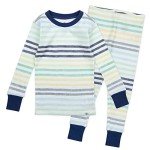 Organic Cotton Rainbow Stripe Pajamas for Infants