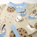 Organic Cotton Footed Pajamas for Babies, Milk N Cookies