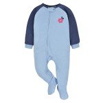 Flame Resistant Floral Fleece Pajamas for Toddlers
