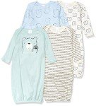 Gerber 4-Pack Baby Sleeper Gowns - Bear Theme