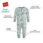 Hanes Baby Organic Long Sleeve Footless Playsuit