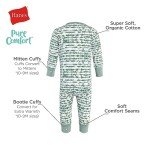 Hanes Baby Organic Long Sleeve Footless Playsuit