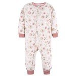 Gerber Baby Girl Pink Deer Footless Pajamas Set