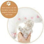 Plush Mommy Cat with 4 Baby Kittens