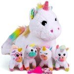 Rainbow Unicorn Stuffed Animal Set for Girls