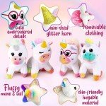 Rainbow Unicorn Stuffed Animal Set for Girls