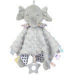 Soft Elephant Baby Security Blanket with Teether