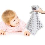 Cute Soft Baby Security Blanket - White Bear