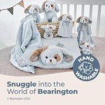 Blue Puppy Plush Stuffed Animal with Rattle