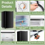 Zibbizo Compact Mini Fridge with Freezer - Black