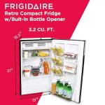 Frigidaire Retro Compact Fridge with Chiller - Black