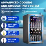 Electactic 130 Can Mini Beverage Cooler Fridge