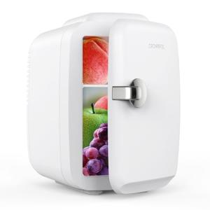 CROWNFUL 4L Mini Fridge for Cosmetics and Beverages
