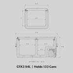 Dometic CFX3 95DZ Dual Zone Portable Fridge/Freezer
