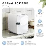 Compact 4L Mini Fridge for Food and Skincare